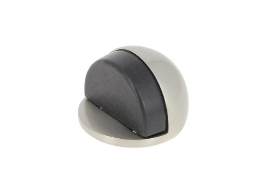 Butée de porte à fixer au sol CHRISLIGNE alu nickelé gris, L.4 x H.3 x l.4 cm