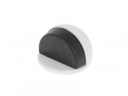 Butée de porte à fixer au sol CHRISLIGNE alu mat blanc, L.4 x H.3 x l.4 cm