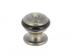 Butée de porte à fixer au sol CHRISLIGNE alu patiné doré, L.3 x H.3 x l.3 cm