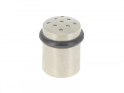 4 Butées de porte à fixer au sol 4 cm alu nickel LOUNA