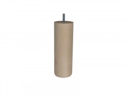Pied De Lit / Sommier Cylindrique Fixe Hêtre Brut Blanc / Beige / Naturels, 20Cm