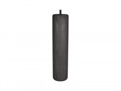 Pied Lit / Sommier Cylindrique Cime Fixe Pin Teinté Gris