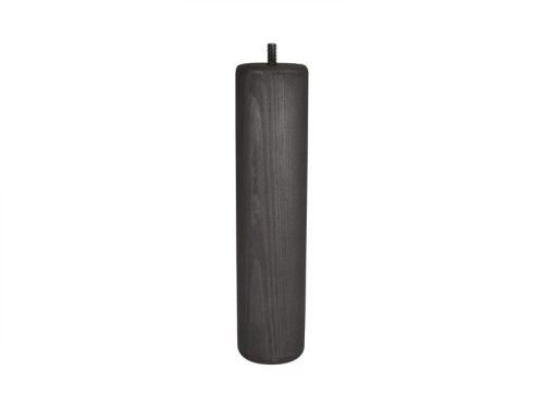 Pied Lit / Sommier Cylindrique Cime Fixe Pin Teinté Gris