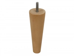 Pied De Meuble Conique Fixe Hêtre Brut Blanc / Beige / Naturels, 15 Cm