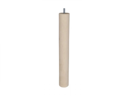 Pied De Table Basse Cylindrique Fixe Hêtre Brut Blanc / Beige / Naturels, 36 Cm