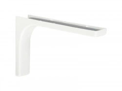 Equerre Léonard Acier Plastifié Blanc, H.14.4 X P.24 Cm