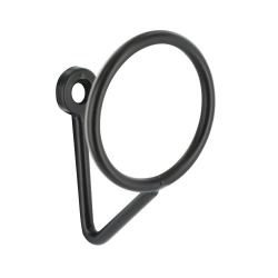Patere filaire CIME Ring 1 tête droite acier noir