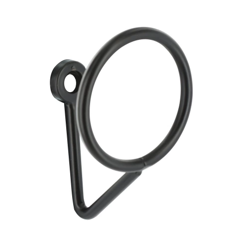 Patere filaire CIME Ring 1 tête droite acier noir