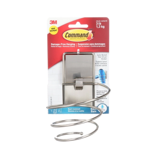 Support métal sèche-cheveux, COMMAND