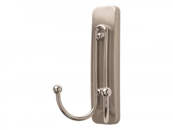 Crochet 2 têtes nickel satiné COMMAND 3M