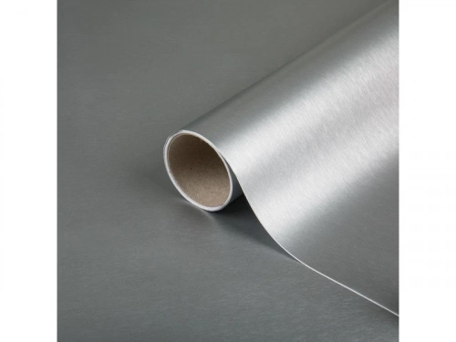Rouleau adhésif décoratif Platino, argent, 67.5 cm x 200 cm