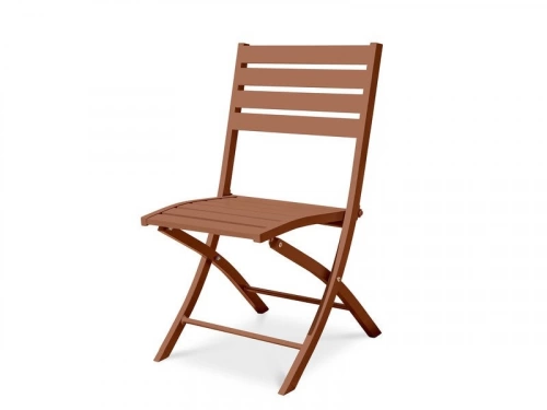 Chaise de jardin en aluminium, DCB GARDEN Marius, rouge