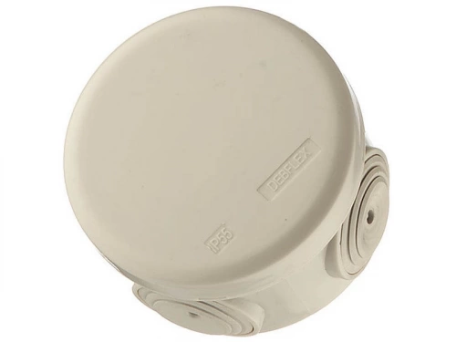 Boîte de dérivation étanche en saillie 4 entrées, DEBFLEX, diam. 85 x H.50 mm
