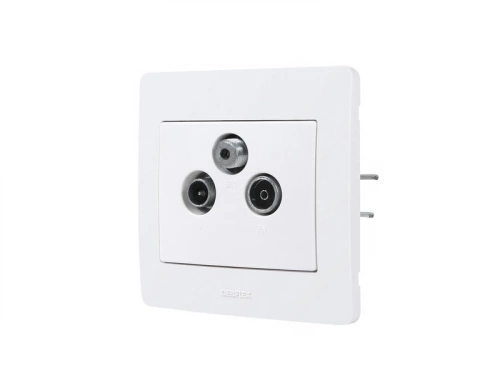 Prise Tv / Fm / Sat Diam2, Debflex, Blanc