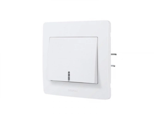 Interrupteur Va-Et-Vient Et Poussoir Complet, Debflex Diam2, Blanc