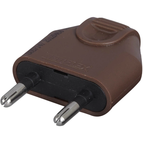 Fiche électrique mâle 2 pôles, 6 A, DEBFLEX