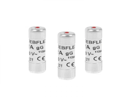 Lot de 3 fusibles céramique 16 A, 10.3 x 25.8 mm