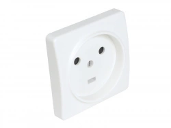 Prise 2 Poles + Terre 20A Encastre Blanc