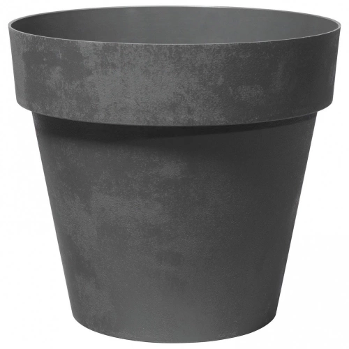 Pot plastique DEROMA Like, Diam.22 x H.20 cm, anthracite