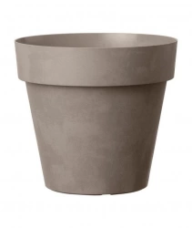 DEROMA Pot de fleurs rond Like Taupe - 26 cm
