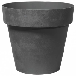 Pot plastique DEROMA Like, Diam.30 x H.27.5 cm, anthracite