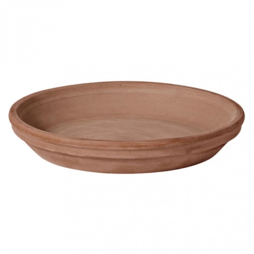 Soucoupe terre cuite DEROMA  grafite Diam.19.3 L.19.3 x l.19.3 x H.2.7 cm terre