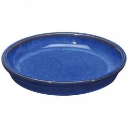 Soucoupe terre cuite DEROMA Kinfolk Diam.22 L.22 x l.22 x H.3.5 cm bleu