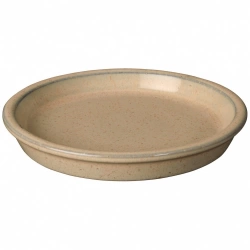 Soucoupe céramique émaillée DEROMA Kinfolk Diam.17 H.3.5 cm beige