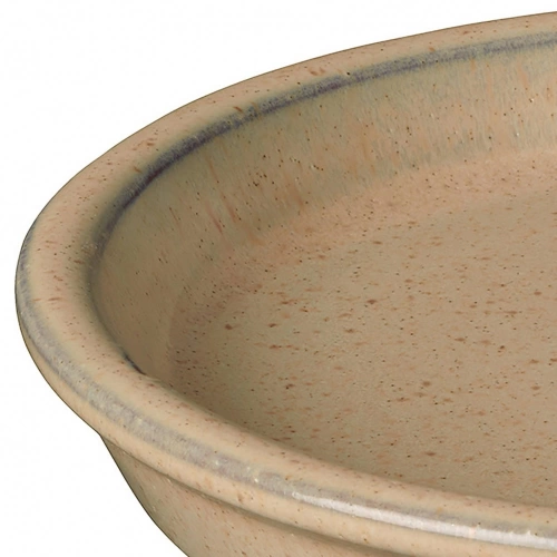 Soucoupe céramique émaillée DEROMA Kinfolk Diam.27 H.4 cm beige