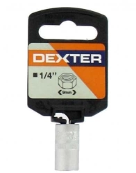 Douille acier DEXTER, Diam.9 mm, 6 pans, 1 pièces