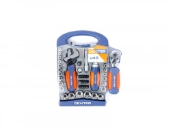 Set de vissage 45 pièces cliquet mixte, DEXTER