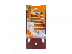 Lot De 5 Patins Abrasifs Dexter, 93 X 185 Mm, Grains 120