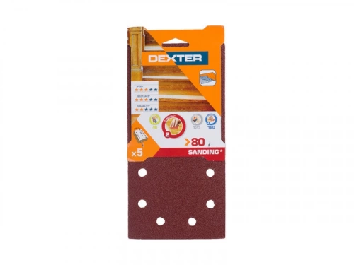 Abrasif Vibrante 115X230 Grain 80 Lot De 5 Dexter