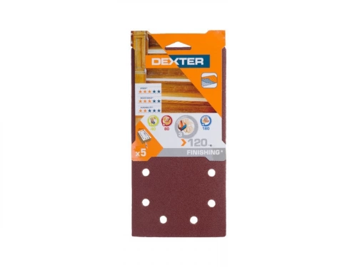 Abrasif Vibrante 115X230 Grain120 Lot De 5 Dexter