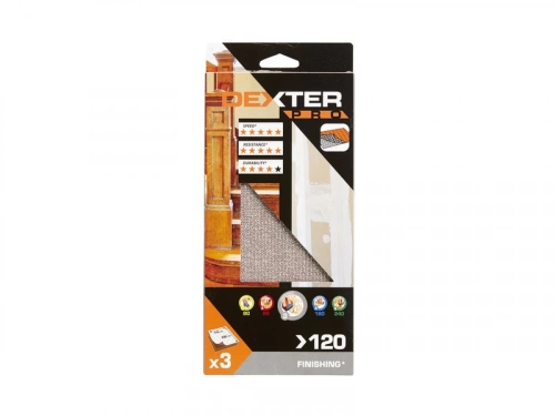 Abrasif Vibrante 115X230 Grain120 Lot De 3 Dexter Pro