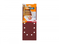 Lot De 5 Patins Abrasifs Dexter, 115 X 280 Mm, Grains 80