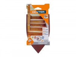 Lot De 5 Patins Abrasifs Dexter, 93 X 93 Mm, Grains 120