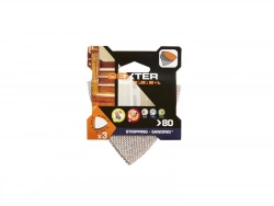 Lot De 3 Patins Abrasifs Dexter Pro, 93X93 Mm, Grains 80