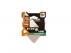 Lot De 3 Patins Abrasifs Dexter Pro, 93X93 Mm, Grains 240