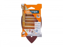 Lot De 5 Patins Abrasifs Dexter, 140 X 98 Mm, Grains 120