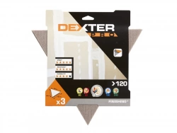 Lot De 3 Triangles Abrasifs Dexter Pro, 285 Mm, Grains 120