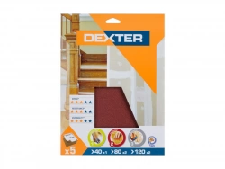 Lot de 5 feuilles abrasif bois grain assortis, 230 x 280