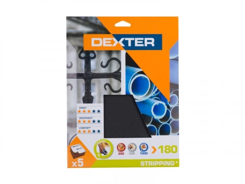Abrasif métal 230x280 grain 180 DEXTER 5 pcs