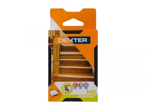 Bloc abrasif bois 100x70 grain 40 DEXTER 1 pc