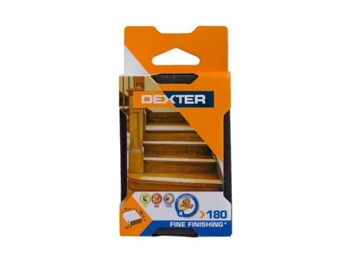 Bloc abrasif bois 100x70 grain 180 DEXTER 1 pc