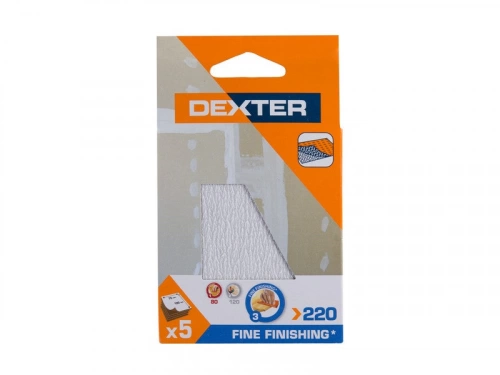 Abrasif plâtre 100x70 grain 220 DEXTER 5 pc
