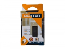 Bloc abrasif bois 100x70 grain assortis DEXTER 3pcs