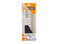 Abrasif plâtre 115x280 grain 120 DEXTER 2 pcs