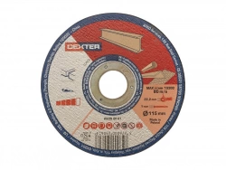 Disque de coupe pour acier T41, DEXTER, diam. 115 x 1.0 x 22.23 mm