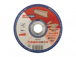 Disque de coupe pour acier T41, DEXTER, diam. 125 x 1.6 x 22.23 mm